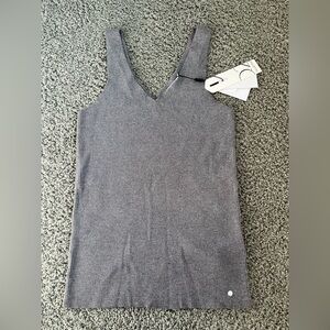 Q2 Gray Ribbed Camisole